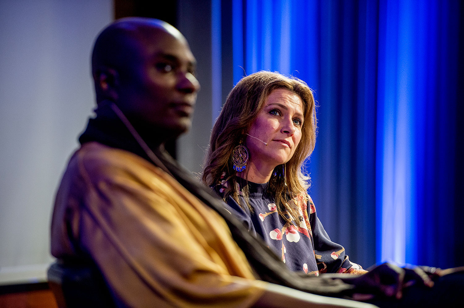Durek Verrett og prinsesse Märtha Louise, her på et foredrag i Stavanger i 2019.