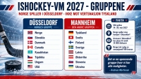 Hockeygutta til Düsseldorf i neste års VM – slik blir gruppene