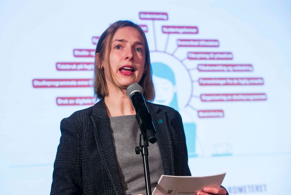 Statsråd for forskning og høyere utdanning Iselin Nybø kommenterer studiebarometeret for 2018 som ble lagt fram tirsdag.