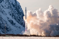 Fra en tidligere oppskytning fra Andøya i mars i fjor. Dengang falt raketten ned igjen og eksploderte rundt 20 sekunder etter oppskytningen.