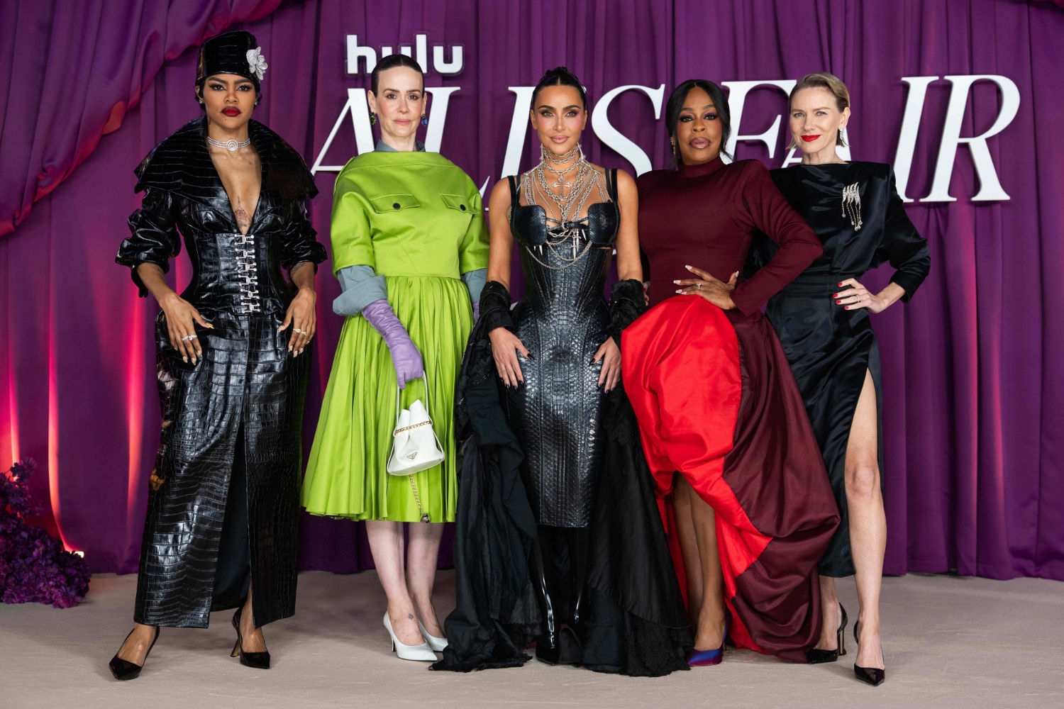 Spiller skilsmisseadvokater snart i en sesong nummer to: F.v. Teyana Taylor, Sarah Paulson, Kim Kardashian, Niecy Nash og Naomi Watts.