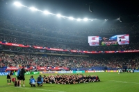 Slik feiret det norske laget 3-2-seieren over Senegal.