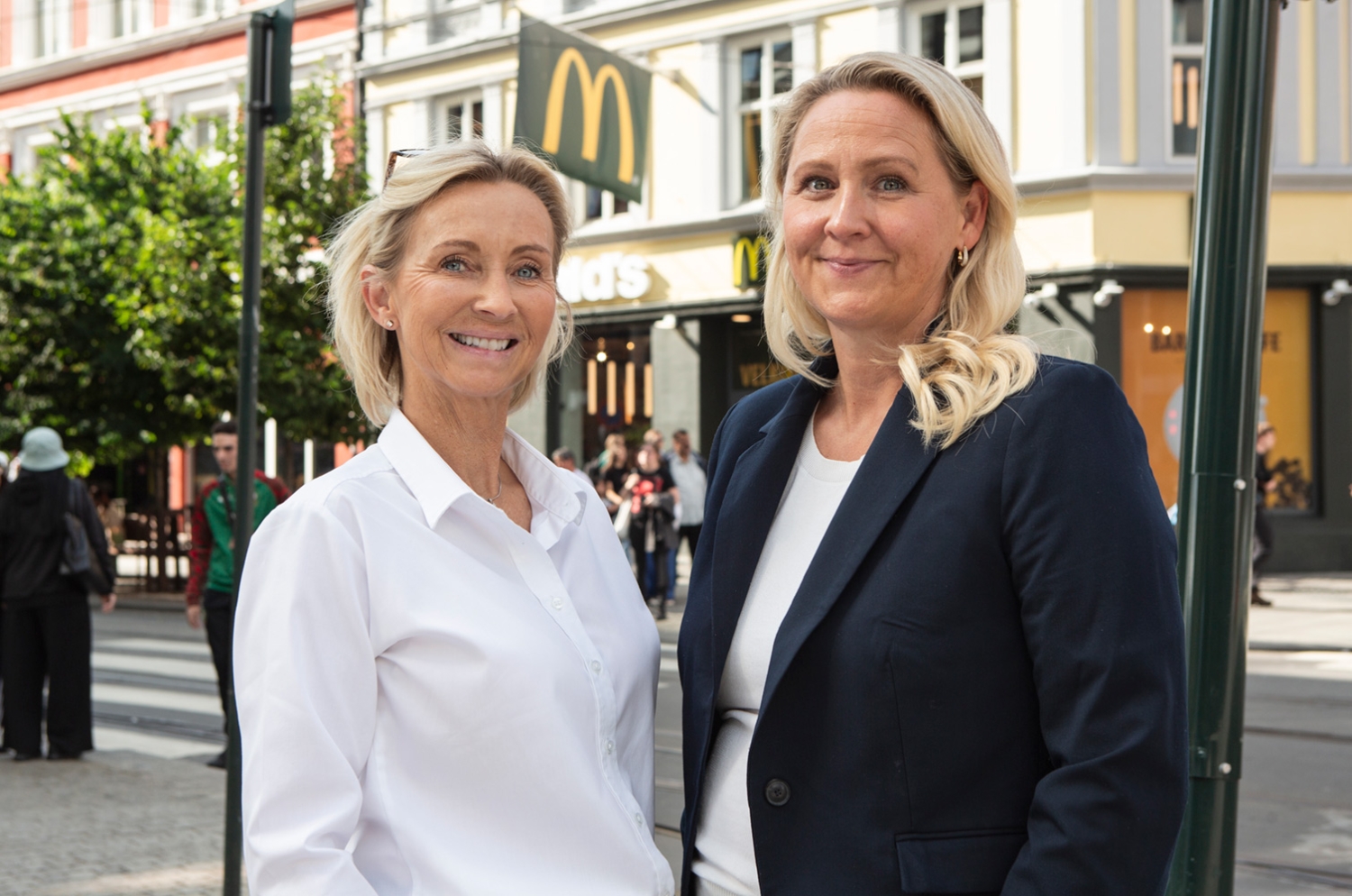 Liv Siri Hattrem Silseth, etableringssjef og Ann Helen Våge, direktør for McDonald’s i Norge McDonald's Norge