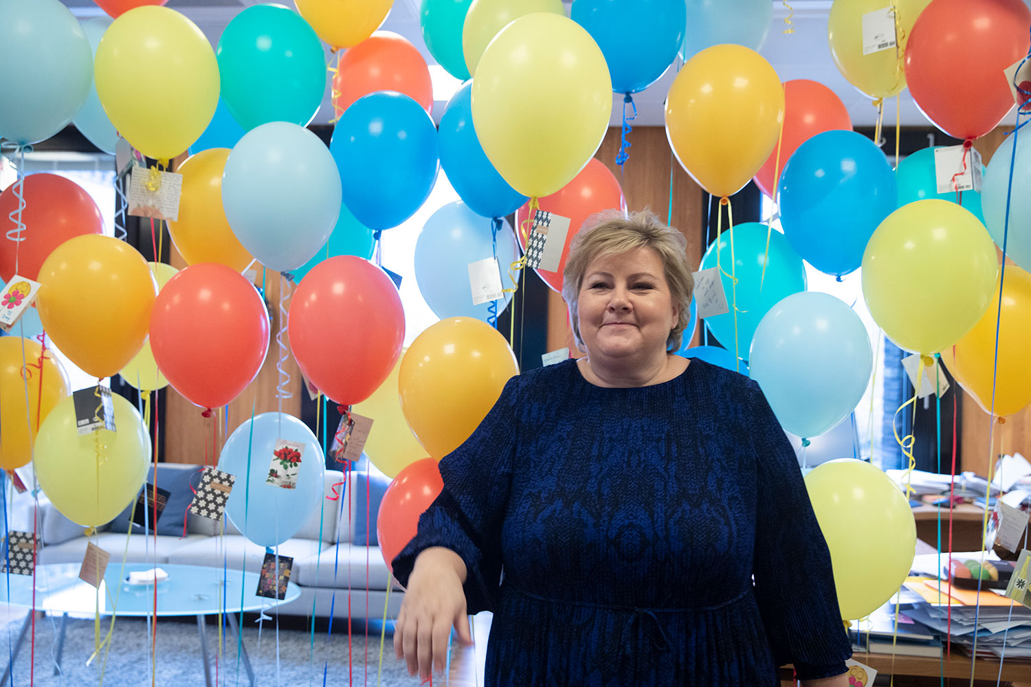 Statsminister Erna Solberg (H) fylte 60 år 24. februar.