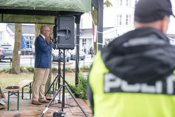 Alliansen-leder Hans Lysglimt Johansen under Arendalsuka i 2018.