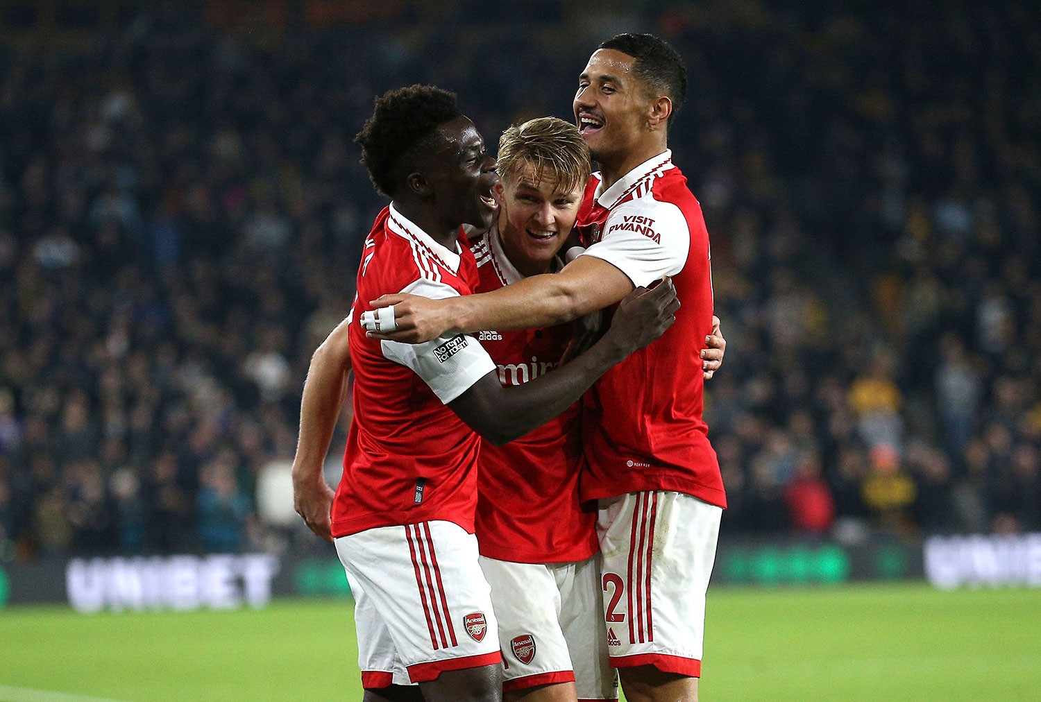 Martin Ødegaard scoret to mål da Arsenal slo Wolverhampton lørdag.