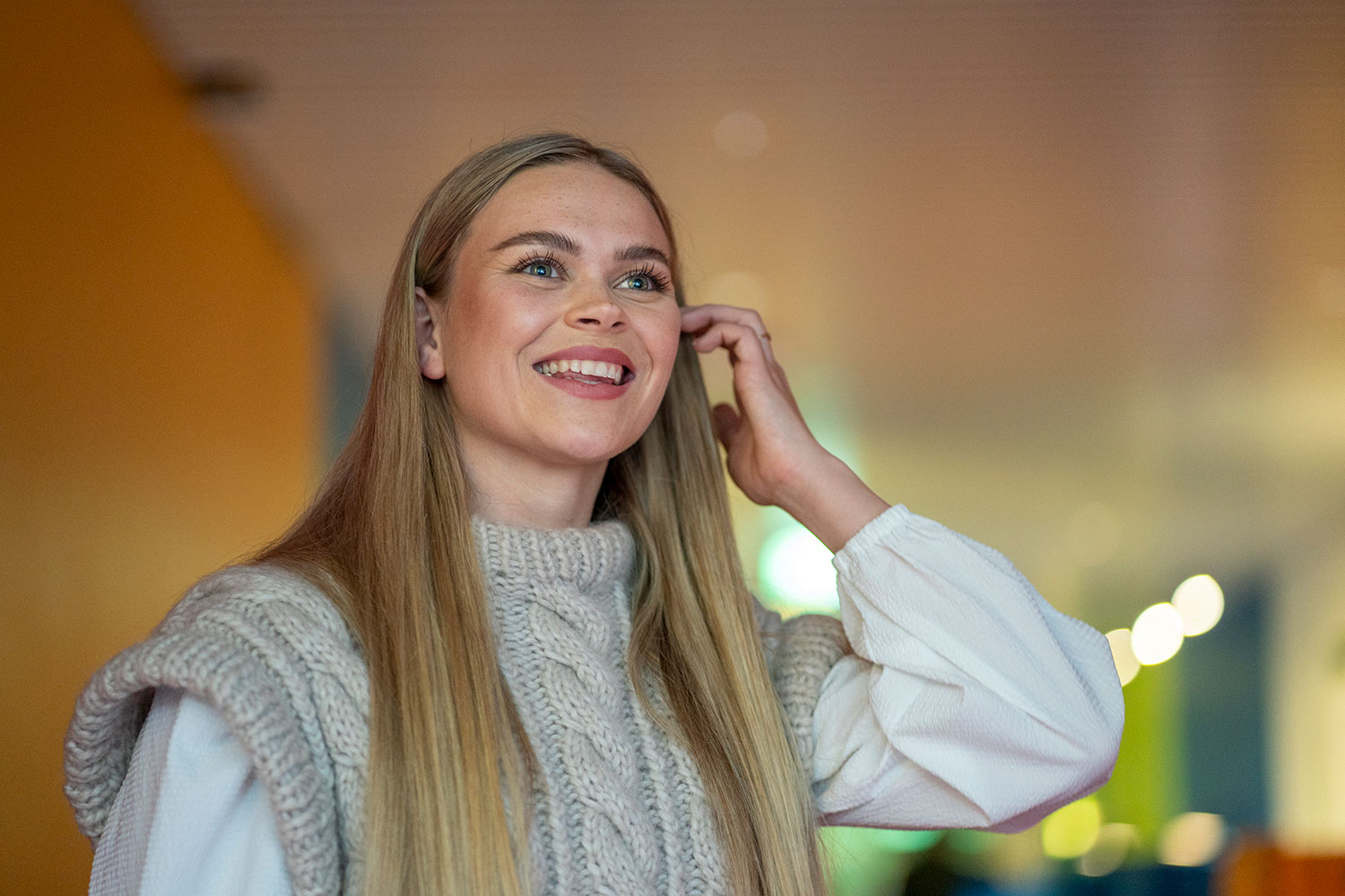 Rebekka Norvik kan fortelle at hun har trent mye kondisjon før Eurovision Song Contest.