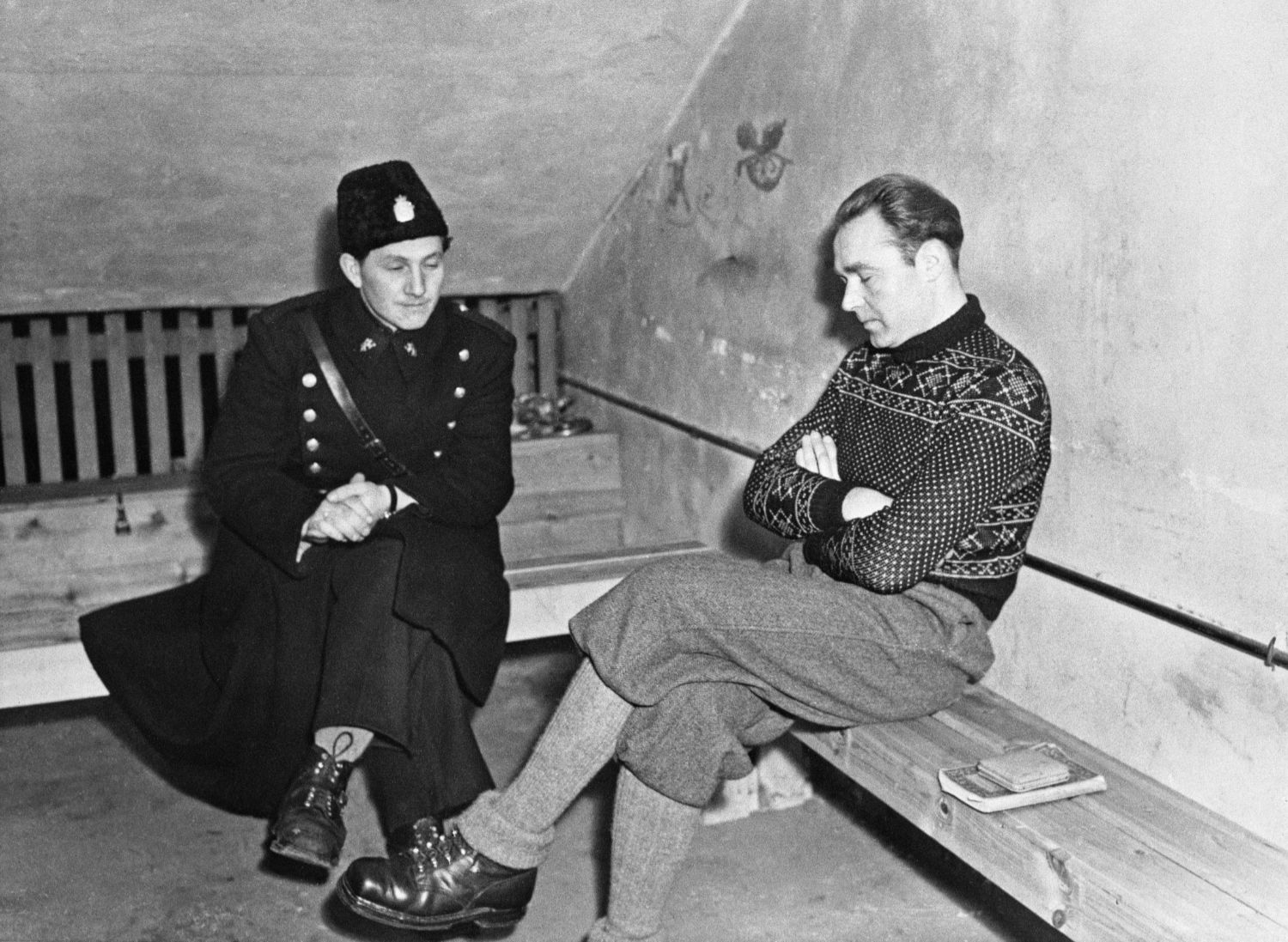 Siegfried Wolfgang Fehmer (t.h.) ble dømt til døden i 1947, etter en rettssak der Anne Marie Breien vitnet mot ham.