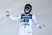 Silje Opseth hoppet inn til seier i Sapporo. Her fra verdenscupen i skihopp på Lillehammer i desember.