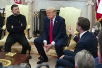 Det var dårlig stemning da USA-president Donald Trump og visepresident J.D. Vance møtte Ukrainas president Volodymyr Zelenskyj fredag.