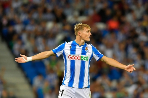 Real Sociedads Martin Ødegaard er en hit i Spania.