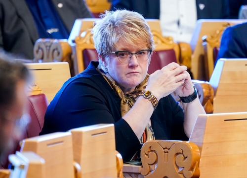 Kulturminister Trine Skei Grande (V) ønsker digitalisering av kulturstoff.